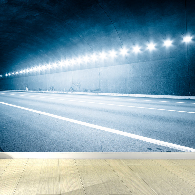 Tunnel Mural Wallpaper Light Color Novelty Style Wall Covering for Girls Bedroom Clearhalo 'Wall Decor' 'Wall Mural' 1791993