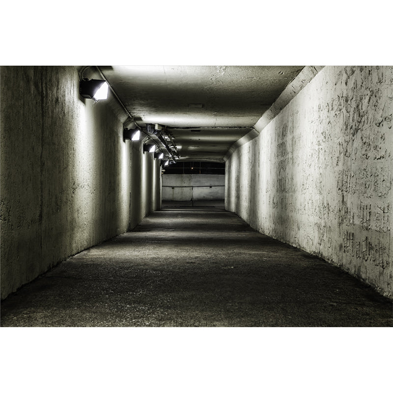 Creative Tunnel Mural Decal Pastel Color Waterproofing Wall Covering for Bathroom Clearhalo 'Wall Decor' 'Wall Mural' 1792000