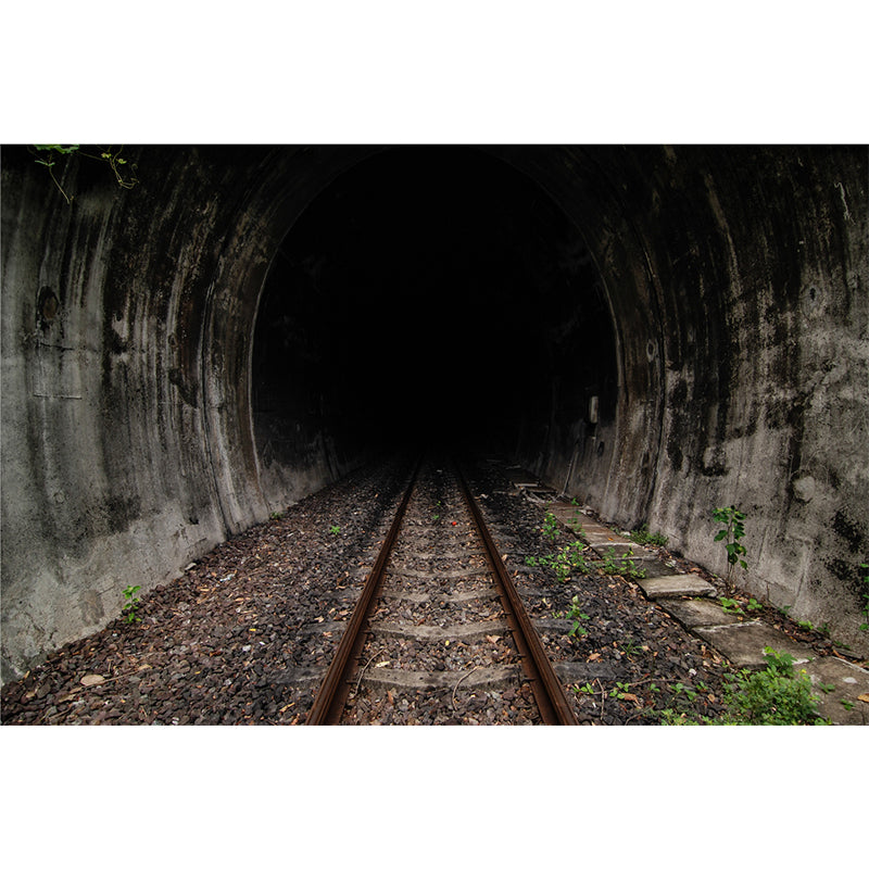 Creative Tunnel Mural Decal Pastel Color Waterproofing Wall Covering for Bathroom Clearhalo 'Wall Decor' 'Wall Mural' 1792015