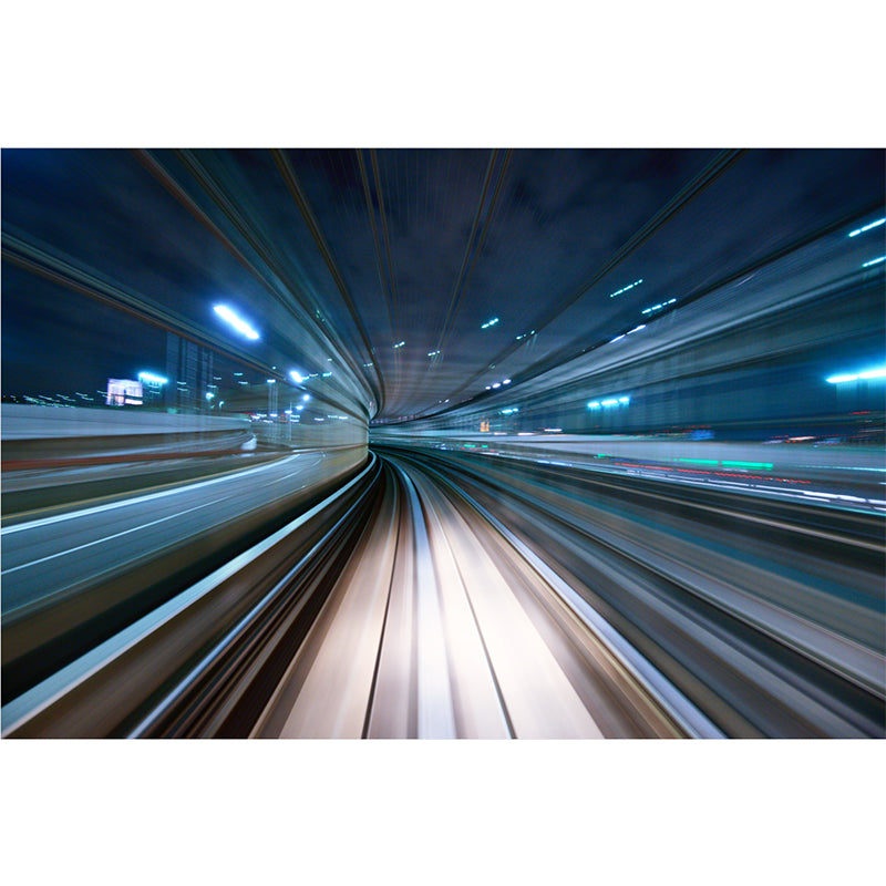 Creative Tunnel Mural Decal Pastel Color Waterproofing Wall Covering for Bathroom Clearhalo 'Wall Decor' 'Wall Mural' 1792020