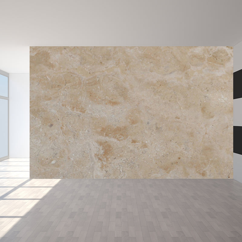 Extra Large Marble Effect Mural Soft Color Non-Woven Wall Art for Home Decor, Custom Light Brown Clearhalo 'Wall Decor' 'Wall Mural' 1792062
