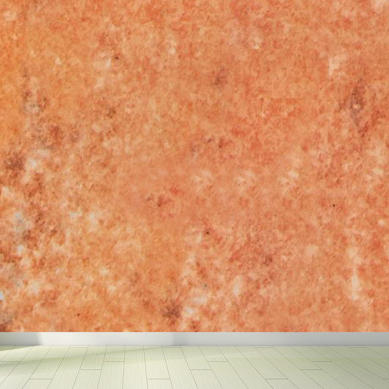 Extra Large Marble Effect Mural Soft Color Non-Woven Wall Art for Home Decor, Custom Orange Clearhalo 'Wall Decor' 'Wall Mural' 1792067