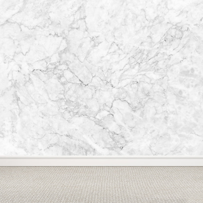 Extra Large Marble Effect Mural Soft Color Non-Woven Wall Art for Home Decor, Custom Clearhalo 'Wall Decor' 'Wall Mural' 1792078