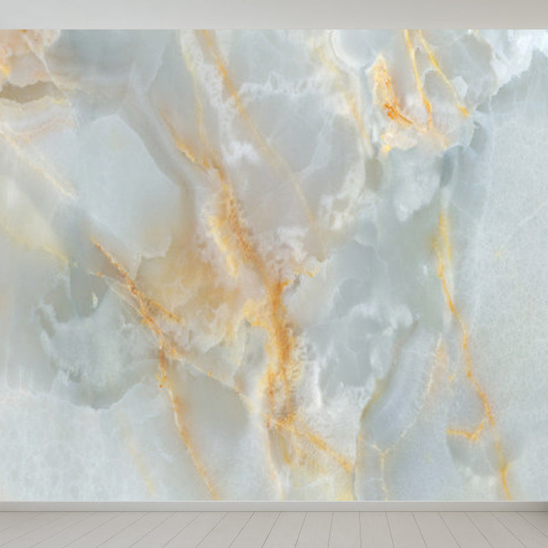 Modern Faux Marble Mural Non-Woven Texture Waterproof Light Color Wall Art for Bedroom Clearhalo 'Wall Decor' 'Wall Mural' 1792094