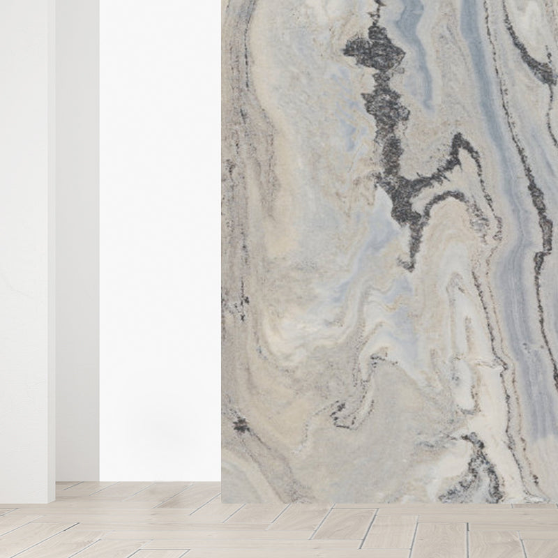 Modern Faux Marble Mural Non-Woven Texture Waterproof Light Color Wall Art for Bedroom Clearhalo 'Wall Decor' 'Wall Mural' 1792103