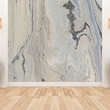 Modern Faux Marble Mural Non-Woven Texture Waterproof Light Color Wall Art for Bedroom Clearhalo 'Wall Decor' 'Wall Mural' 1792104