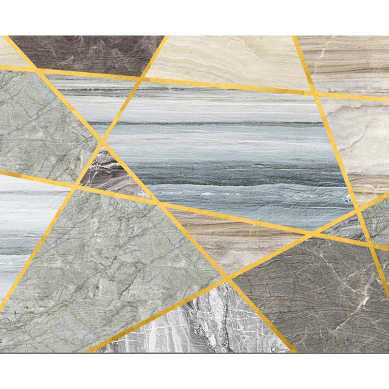 Pastel Color Graphic Mural Decal Moisture Resistant Modern Bathroom Wall Covering Clearhalo 'Wall Decor' 'Wall Mural' 1792115