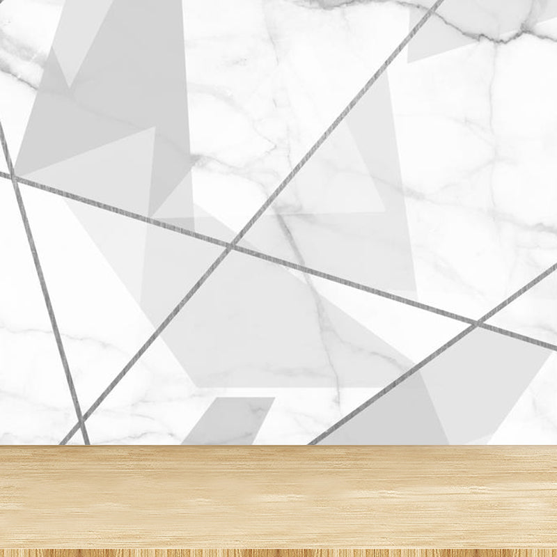 Pastel Color Graphic Mural Decal Moisture Resistant Modern Bathroom Wall Covering Clearhalo 'Wall Decor' 'Wall Mural' 1792118