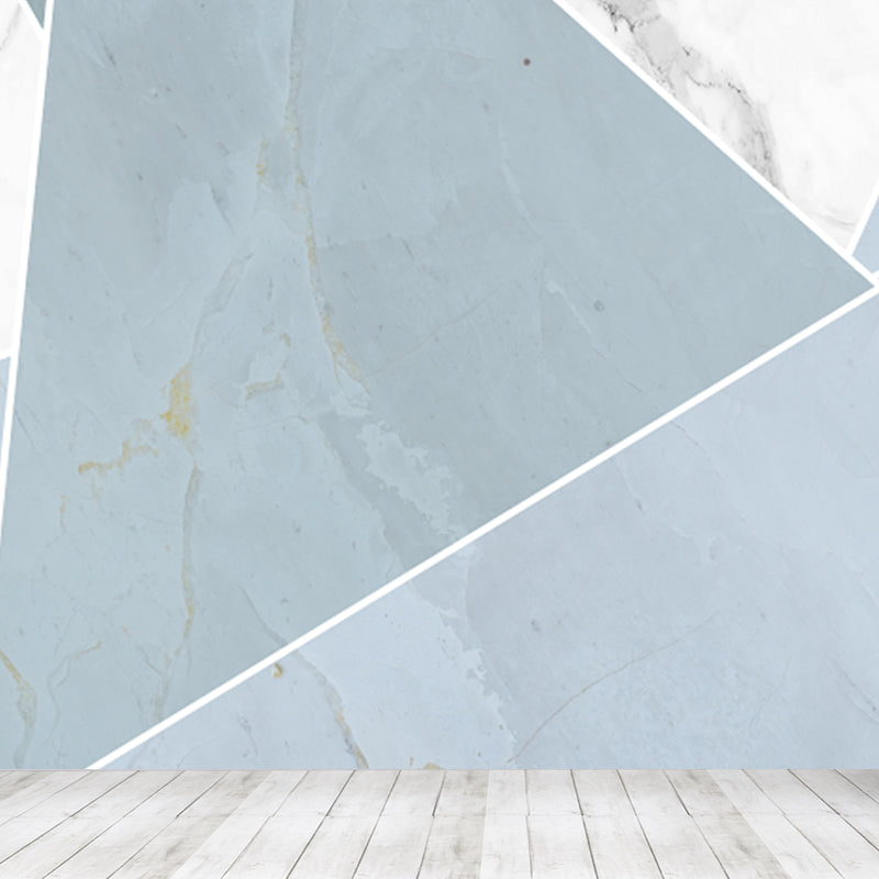 Pastel Color Graphic Mural Decal Moisture Resistant Modern Bathroom Wall Covering Clearhalo 'Wall Decor' 'Wall Mural' 1792128