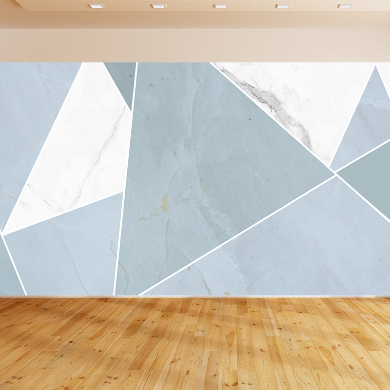 Pastel Color Graphic Mural Decal Moisture Resistant Modern Bathroom Wall Covering Clearhalo 'Wall Decor' 'Wall Mural' 1792129