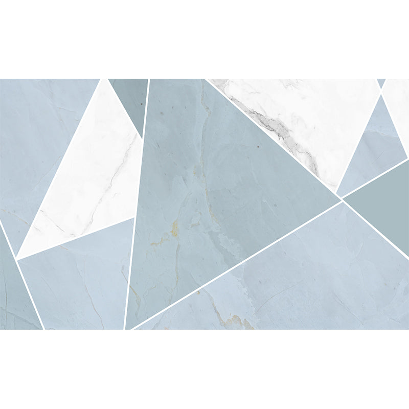 Pastel Color Graphic Mural Decal Moisture Resistant Modern Bathroom Wall Covering Clearhalo 'Wall Decor' 'Wall Mural' 1792130