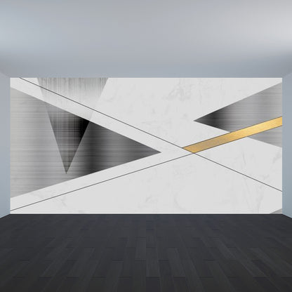 Pastel Color Graphic Mural Decal Moisture Resistant Modern Bathroom Wall Covering Grey Clearhalo 'Wall Decor' 'Wall Mural' 1792132