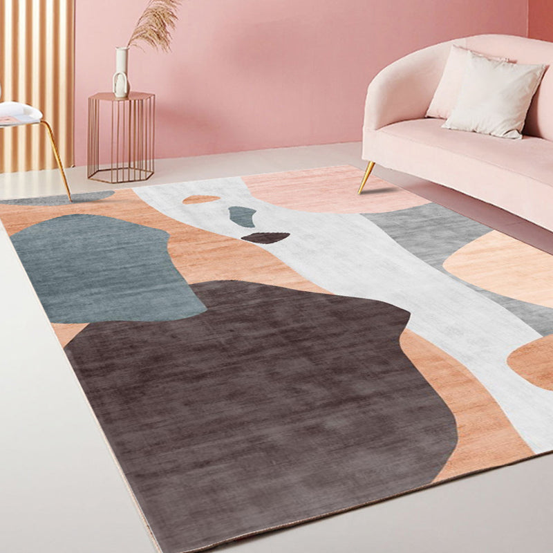 Modernism Striped Pattern Rug Multicolor Polyester Rug Non-Slip Pet Friendly Washable Carpet for Living Room Blue Clearhalo 'Area Rug' 'Rug' 1792318