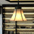 Beige 1 Head Drop Pendant Tiffany Hand Cut Glass Flared Suspension Light for Living Room Beige Clearhalo 'Ceiling Lights' 'Close To Ceiling Lights' 'Industrial' 'Middle Century Pendants' 'Pendant Lights' 'Pendants' 'Tiffany close to ceiling' 'Tiffany Pendants' 'Tiffany' Lighting' 179493