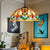 Black Stained Art Glass Bowl Pendant Lighting Tiffany 1 Head Hanging Light Kit for Living Room Black Clearhalo 'Ceiling Lights' 'Industrial' 'Middle Century Pendants' 'Pendant Lights' 'Pendants' 'Tiffany close to ceiling' 'Tiffany Pendants' 'Tiffany' Lighting' 179562