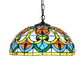 Black Stained Art Glass Bowl Pendant Lighting Tiffany 1 Head Hanging Light Kit for Living Room Clearhalo 'Ceiling Lights' 'Industrial' 'Middle Century Pendants' 'Pendant Lights' 'Pendants' 'Tiffany close to ceiling' 'Tiffany Pendants' 'Tiffany' Lighting' 179566