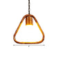 One-light Ceiling Pendant Retro Wood Brass Hanging Pendant for Bar Coffee Shop Clearhalo 'Ceiling Lights' 'Pendant Lights' 'Pendants' Lighting' 1796311