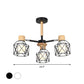 Iron Drum Wire Frame Chandelier Living Room 3/6/8-Light Modern Style Pendant Lighting in Black/White Clearhalo 'Ceiling Lights' 'Chandeliers' 'Modern Chandeliers' 'Modern' Lighting' 1796785
