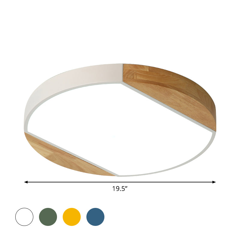Acrylic Circular LED Flushmount Light Baby Bedroom Kindergarten Nordic ...
