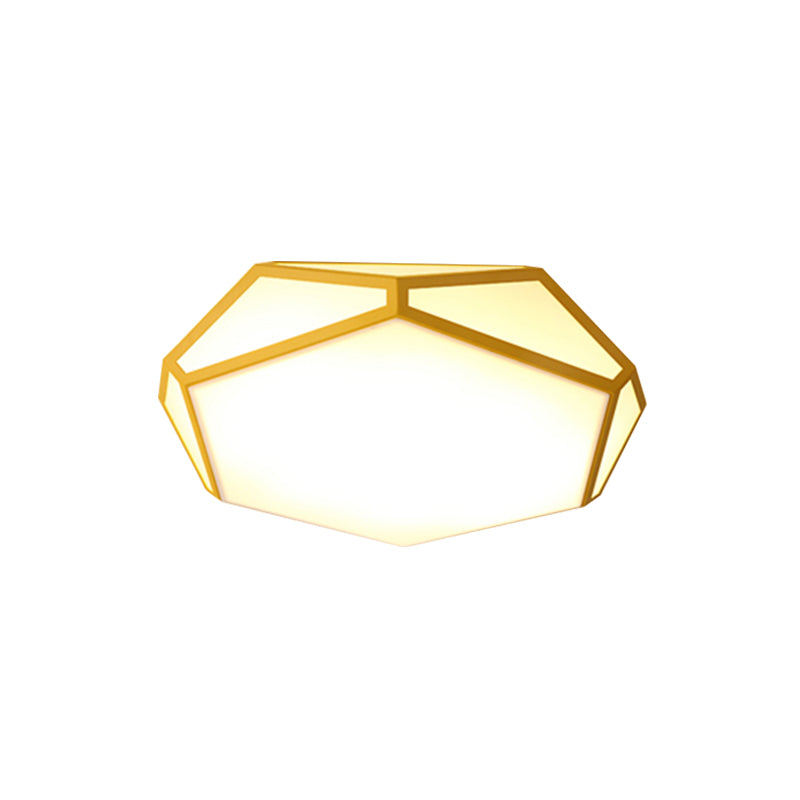 Nordic Hexagon Shape Ceiling Mount Light Acrylic Candy Colored LED Ceiling Light for Corridor Clearhalo 'Ceiling Lights' 'Close To Ceiling Lights' 'Close to ceiling' 'Flush mount' Lighting' 1796886