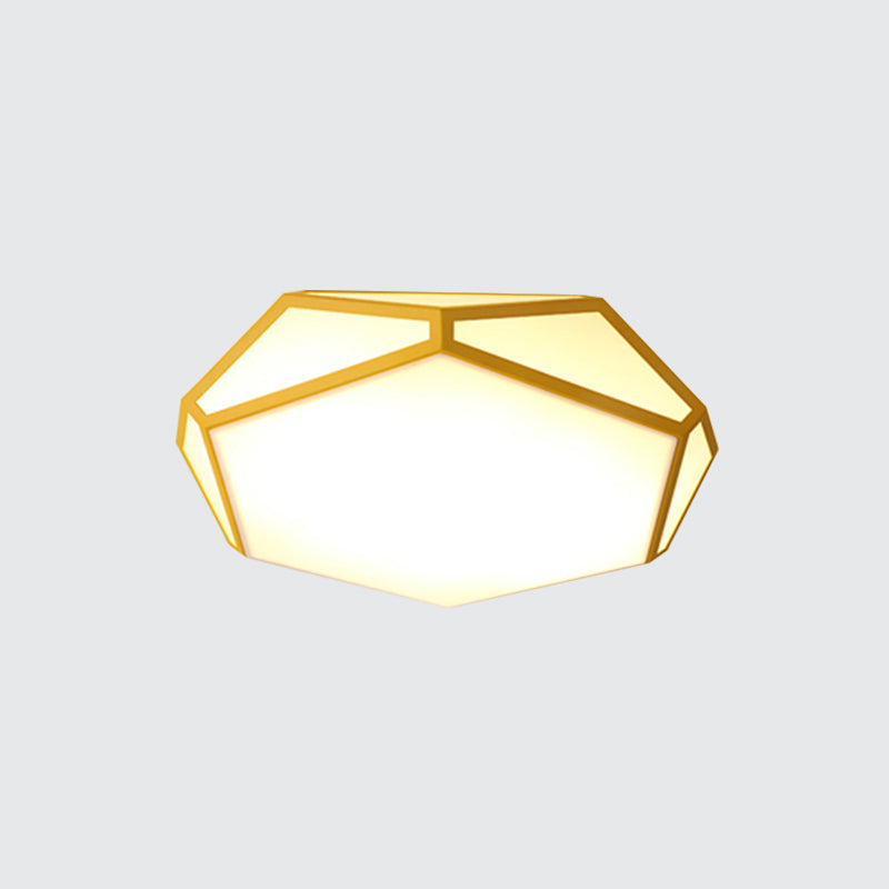 Nordic Hexagon Shape Ceiling Mount Light Acrylic Candy Colored LED Ceiling Light for Corridor Clearhalo 'Ceiling Lights' 'Close To Ceiling Lights' 'Close to ceiling' 'Flush mount' Lighting' 1796887