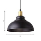 1 Light Bowl Shade Hanging Light Vintage Style Black Metal Pendant Lamp with Plug-In Cord for Restaurant Clearhalo 'Art Deco Pendants' 'Black' 'Cast Iron' 'Ceiling Lights' 'Ceramic' 'Crystal' 'Industrial Pendants' 'Industrial' 'Metal' 'Middle Century Pendants' 'Pendant Lights' 'Pendants' 'Rustic Pendants' 'Tiffany' Lighting' 1797141