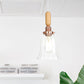 Globe/Cone/Dome Indoor Pendant Lighting Vintage Clear Glass 1 Light Copper Hanging Light Kit Clearhalo 'Ceiling Lights' 'Glass shade' 'Glass' 'Pendant Lights' 'Pendants' Lighting' 1797207