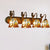 Beige Glass Bell Sconce Lighting Baroque 4 Heads Brass Wall Mount Lighting with Mermaid Decoration Beige Clearhalo 'Industrial' 'Middle century wall lights' 'Tiffany wall lights' 'Tiffany' 'Wall Lamps & Sconces' 'Wall Lights' Lighting' 179786