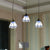 Stained Glass Tapered Swag Lamp Tiffany-Style 3 Heads Blue and White Cluster Pendant Light with Round/Linear Canopy Blue-White Linear Clearhalo 'Ceiling Lights' 'Chandeliers' 'Industrial' 'Middle Century Pendants' 'Pendant Lights' 'Pendants' 'Tiffany close to ceiling' 'Tiffany Pendants' 'Tiffany' Lighting' 180360