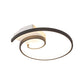 Black/White Swirl Flushmount Lighting Minimalist LED Metal Ceiling Mounted Fixture in Warm/White Light Clearhalo 'Ceiling Lights' 'Close To Ceiling Lights' 'Close to ceiling' 'Flush mount' Lighting' 1804671