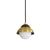 Dome Living Room Ceiling Pendant Metal 1 Bulb Minimalist Hanging Ceiling Light with Global White Glass Shade in Brass Brass Clearhalo 'Ceiling Lights' 'Modern Pendants' 'Modern' 'Pendant Lights' 'Pendants' Lighting' 1804678