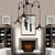 Black 3 Heads Pendant Light Industrial Metallic Flared Chandelier Lamp with Pulley and Cord for Living Room Black Clearhalo 'Cast Iron' 'Ceiling Lights' 'Chandeliers' 'Industrial Chandeliers' 'Industrial' 'Metal' 'Middle Century Chandeliers' 'Rustic Chandeliers' 'Tiffany' Lighting' 180492