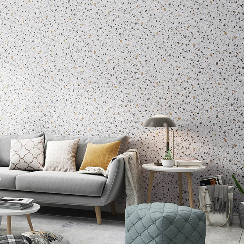 33'L x 20.5"W Industrial Granule and Marble Pattern Non-Pasted Wallpaper in Multi-Color Grey Clearhalo 'Modern wall decor' 'Modern' 'Wallpaper' Wall Decor' 1805539