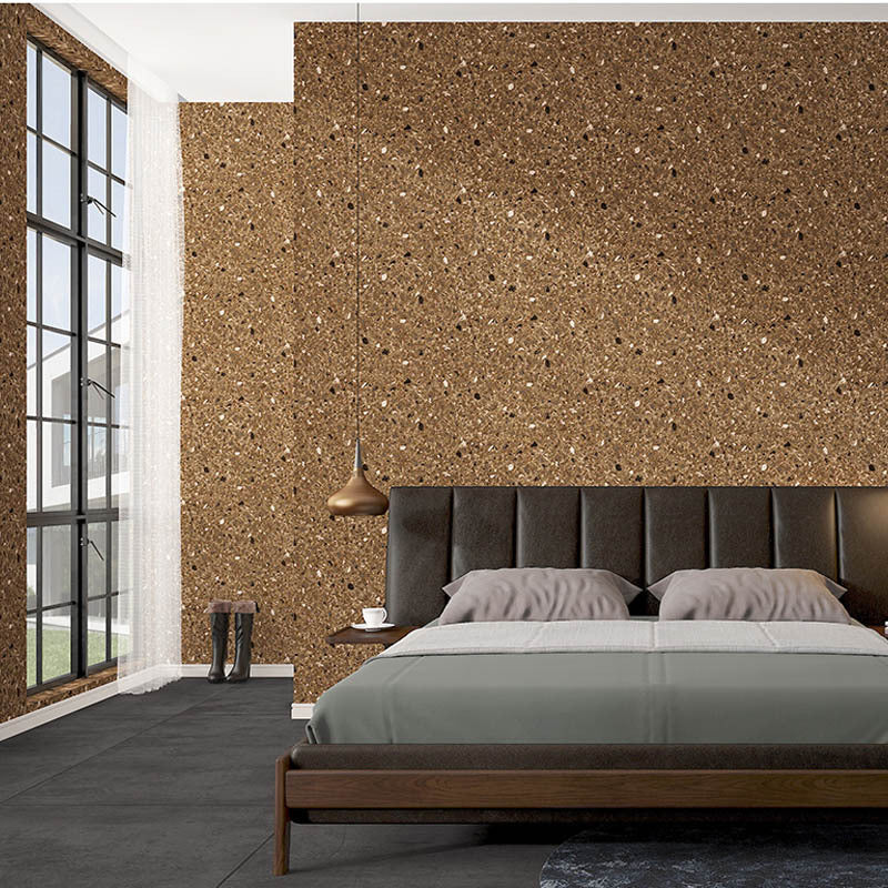 33'L x 20.5"W Industrial Granule and Marble Pattern Non-Pasted Wallpaper in Multi-Color Coffee Clearhalo 'Modern wall decor' 'Modern' 'Wallpaper' Wall Decor' 1805541
