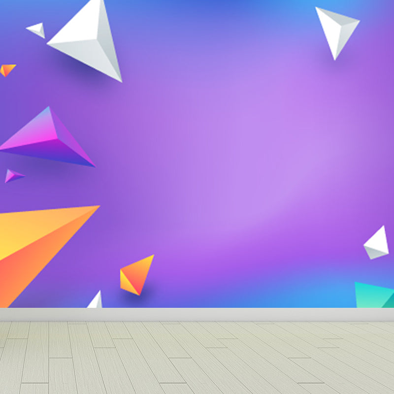 Dark Color Geometric Wallpaper Mural Abstract Modern Waterproofing Wall Art for Home Clearhalo 'Wall Decor' 'Wall Mural' 1805560