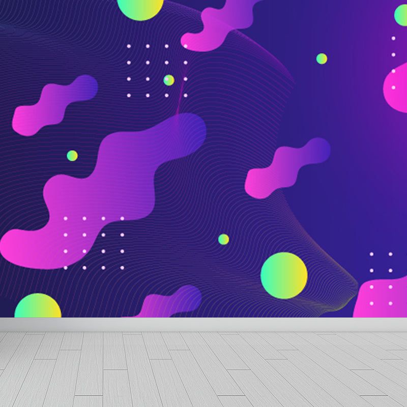 Dark Color Geometric Wallpaper Mural Abstract Modern Waterproofing Wall Art for Home Clearhalo 'Wall Decor' 'Wall Mural' 1805575