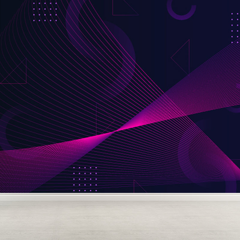 Dark Color Geometric Wallpaper Mural Abstract Modern Waterproofing Wall Art for Home Clearhalo 'Wall Decor' 'Wall Mural' 1805580