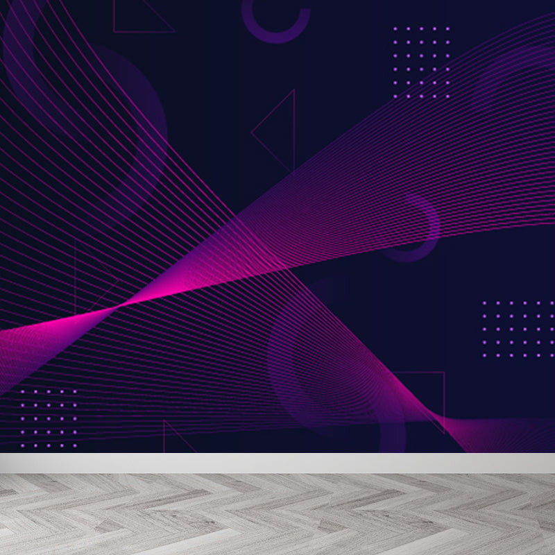 Dark Color Geometric Wallpaper Mural Abstract Modern Waterproofing Wall Art for Home Clearhalo 'Wall Decor' 'Wall Mural' 1805581