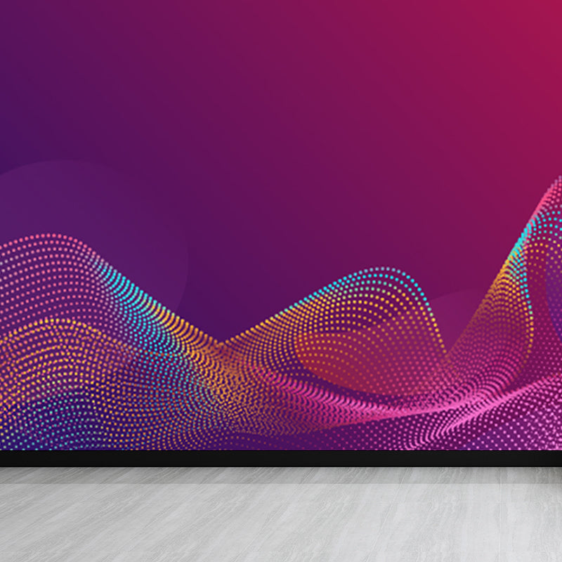 Sci-Fi Geometry Wall Mural Decal Non-Woven Moisture Resistant Dark Color Wall Covering for Room Clearhalo 'Wall Decor' 'Wall Mural' 1805591