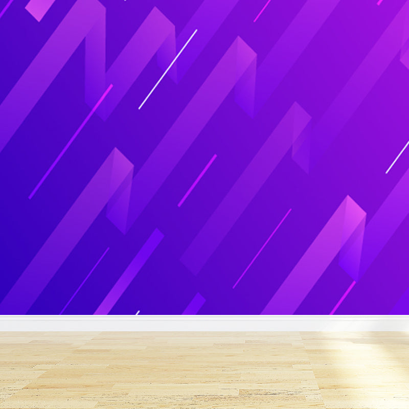 Sci-Fi Geometry Wall Mural Decal Non-Woven Moisture Resistant Dark Color Wall Covering for Room Clearhalo 'Wall Decor' 'Wall Mural' 1805595