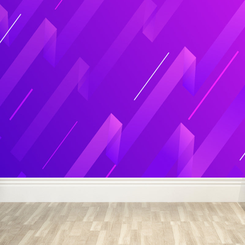 Sci-Fi Geometry Wall Mural Decal Non-Woven Moisture Resistant Dark Color Wall Covering for Room Clearhalo 'Wall Decor' 'Wall Mural' 1805596