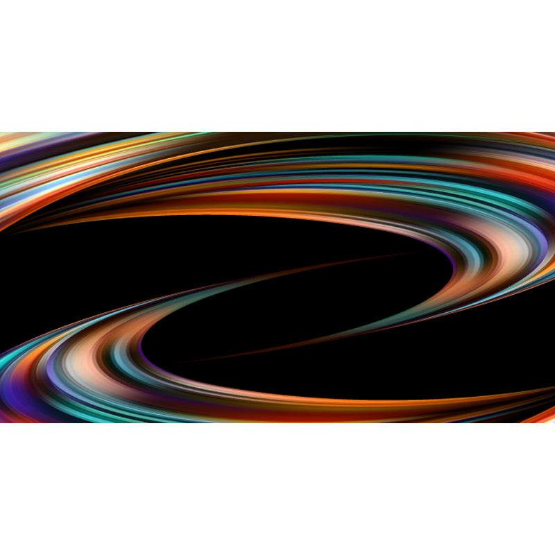 Curvy Ribbons Mural Wallpaper Dark Color Modernist Wall Covering for Accent Wall Clearhalo 'Wall Decor' 'Wall Mural' 1805667