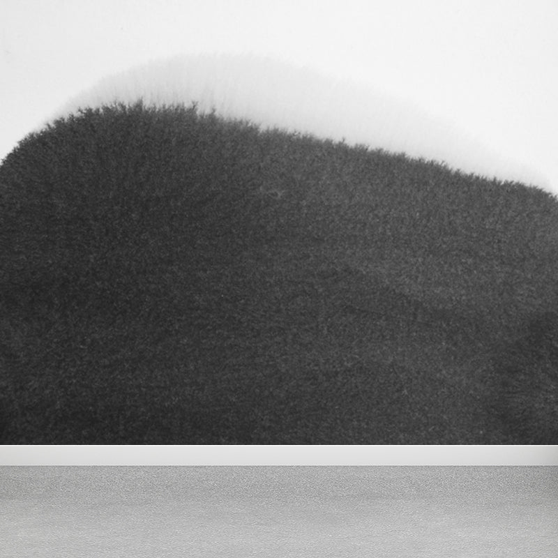 Minimalist Ink Brushstroke Wall Mural Black and White Waterproofing Wall Decor for Room Black Design 3 Clearhalo 'Wall Decor' 'Wall Mural' 1805694