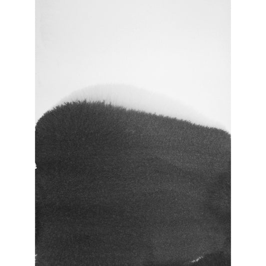 Minimalist Ink Brushstroke Wall Mural Black and White Waterproofing Wall Decor for Room