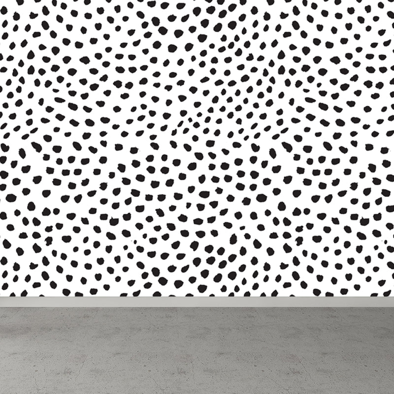 Modern Geometric Wall Mural Non-Woven Stain Resistant Black and White Wall Art for Home Clearhalo 'Wall Decor' 'Wall Mural' 1805871