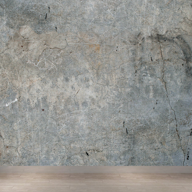 Scratched Wall Mural Decal Pastel Color Industrial Style Wall Covering for Boys Room Clearhalo 'Wall Decor' 'Wall Mural' 1805886