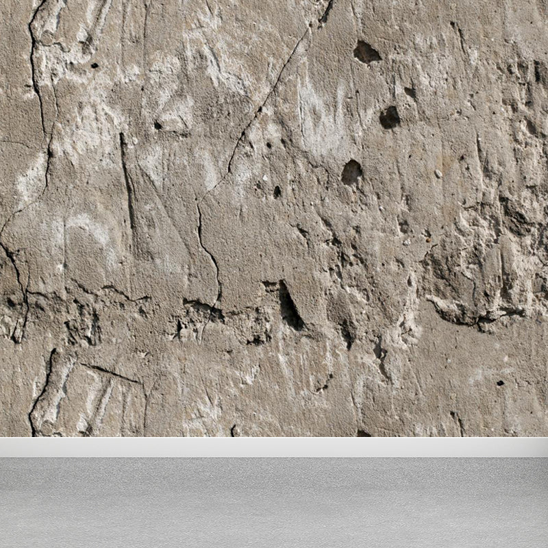 Scratched Wall Mural Decal Pastel Color Industrial Style Wall Covering for Boys Room Clearhalo 'Wall Decor' 'Wall Mural' 1805895