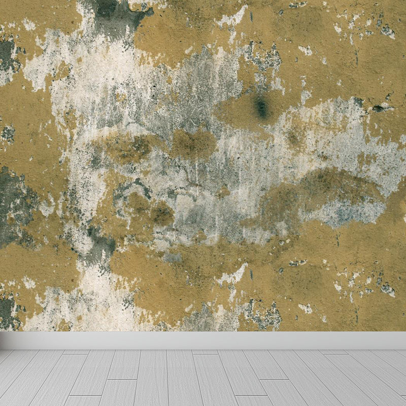 Steampunk Brick Look Wallpaper Mural for Restaurant Custom Wall Decor in Dark Color Dark Brown Clearhalo 'Wall Decor' 'Wall Mural' 1805914