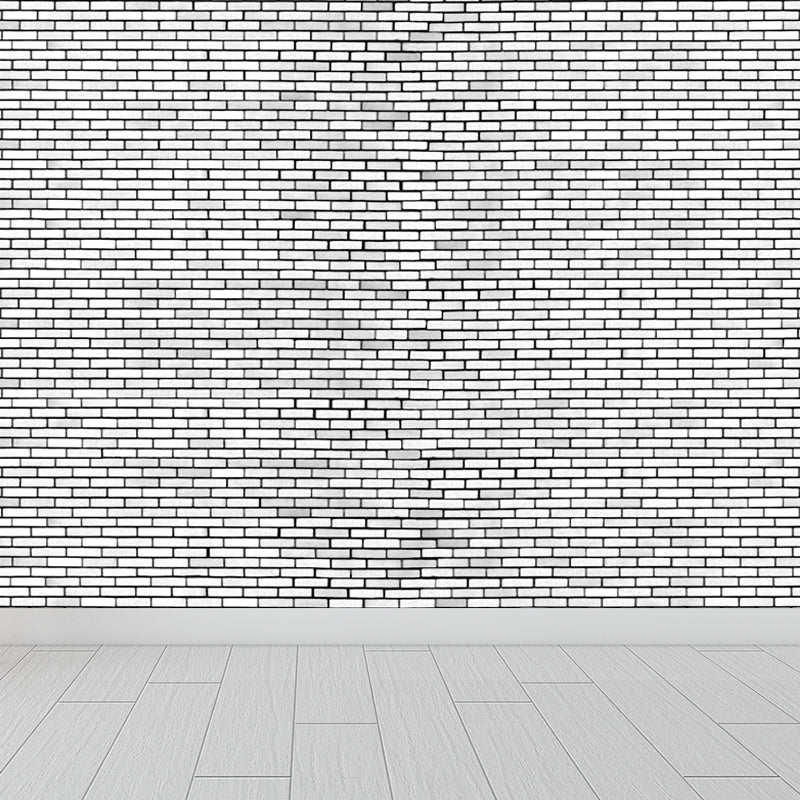 Steampunk Brick Look Wallpaper Mural for Restaurant Custom Wall Decor in Dark Color Clearhalo 'Wall Decor' 'Wall Mural' 1805930