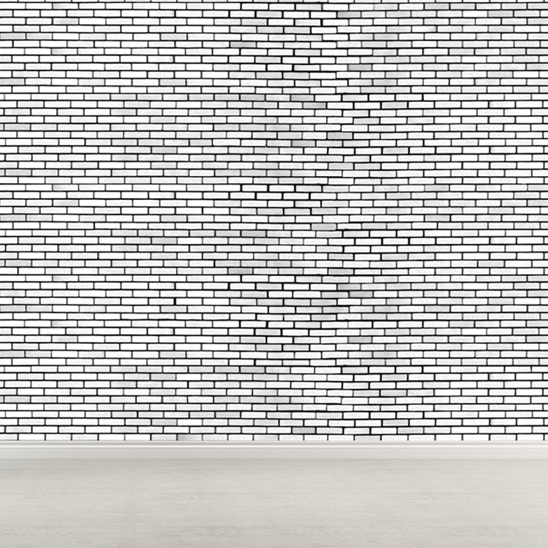 Steampunk Brick Look Wallpaper Mural for Restaurant Custom Wall Decor in Dark Color Clearhalo 'Wall Decor' 'Wall Mural' 1805931